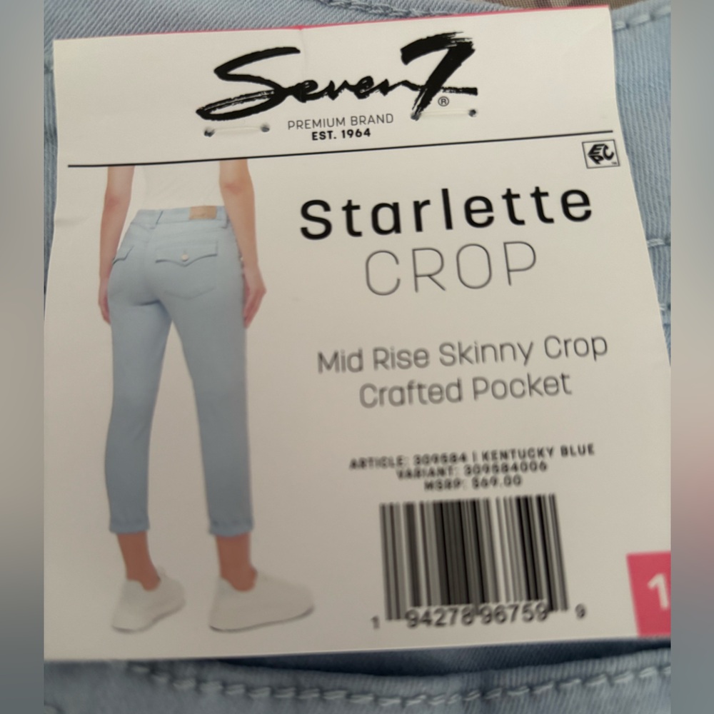 Seven7 Women's Soft Blue Skinny Jeans - Picture 5 of 6